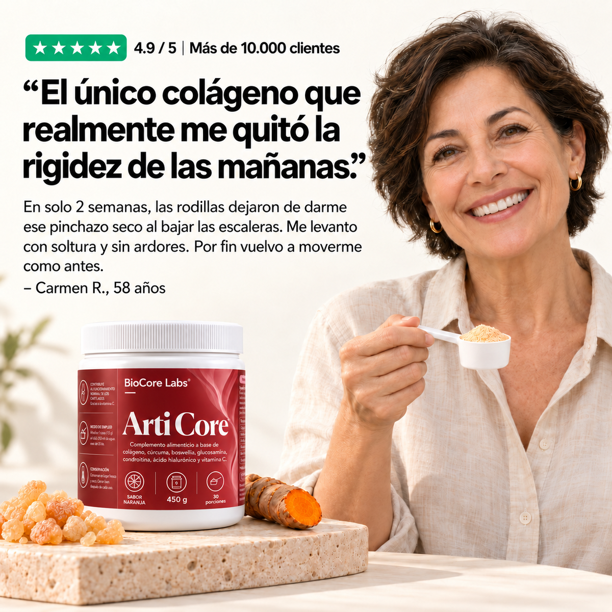 Sistema contra la rigidez y dolor articular